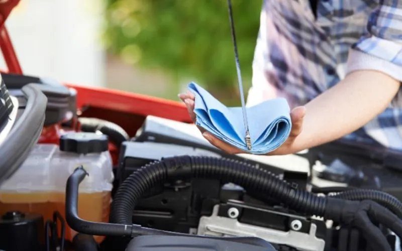 Oil leak repair on German luxury vehicle in Torrance